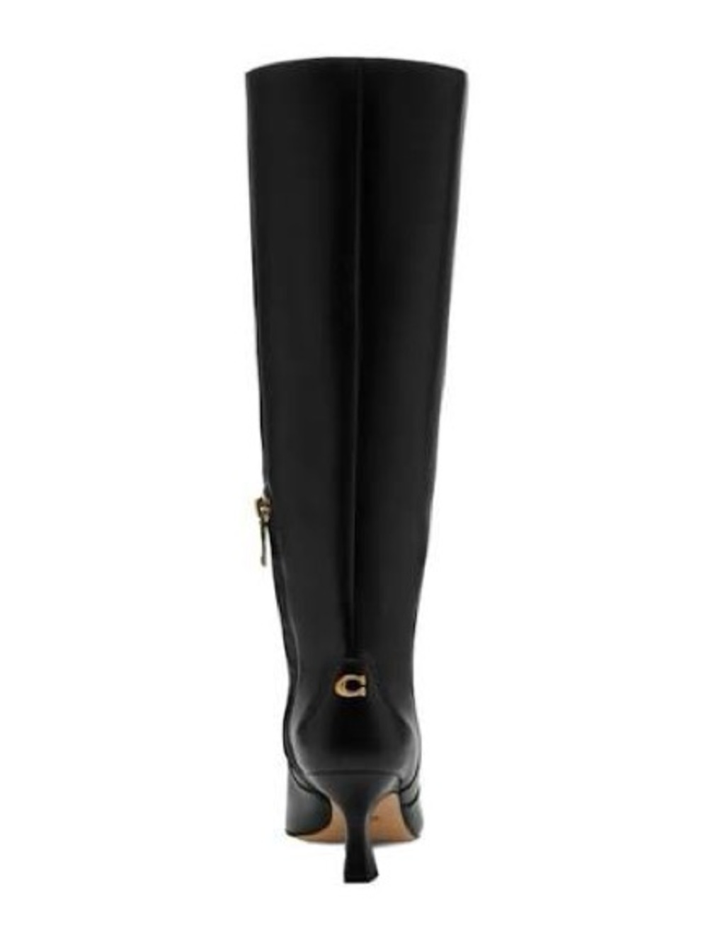 Coach Sculpted C Kitten Heel Knee-High Leather Boot